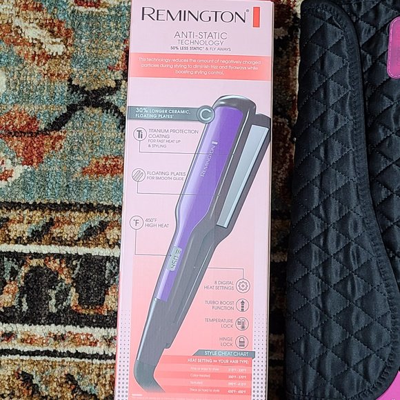 Remington Hot Styling Tools Bundle Flat Iron, Curling Iron, Mat, Tool Clutch - Picture 12 of 16